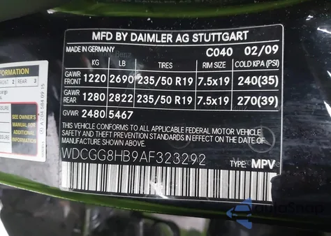 2010 Mercedes-Benz Glk 350 4Matic z USA, uszkodzony, nr VIN WDCGG8HB9AF323292